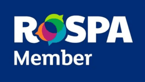 RoSPA Member logo displayed on Horizon Driving School website showing commitment to road safety standards